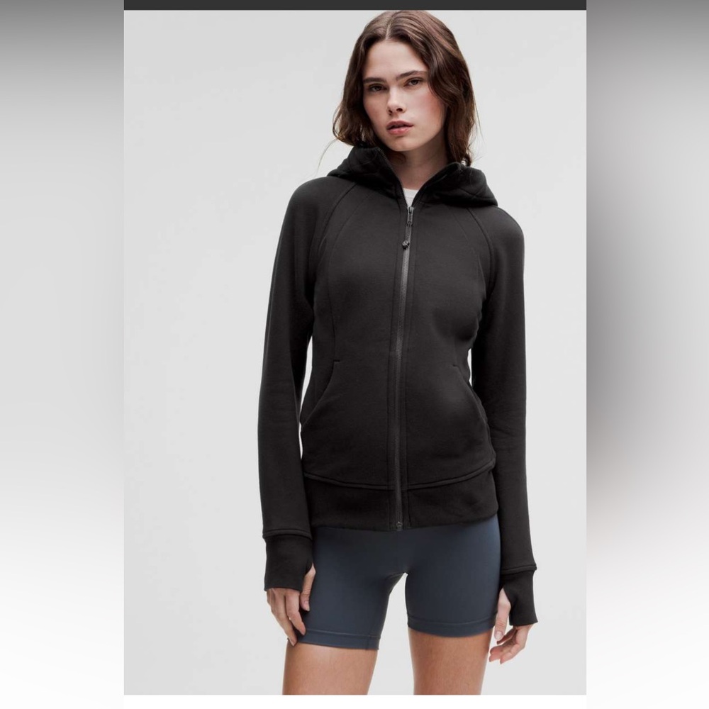 lululemon athletica Black Full-Zip Hooded Jacket